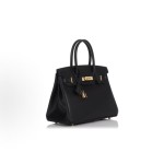 HERMES Birkin 30 Gold buckle platinum handbag 30 Women\'s Edition 89 Noir Black